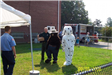 Smokey the Bear and Fire Dalmatian Mascot Characters Attending the Event