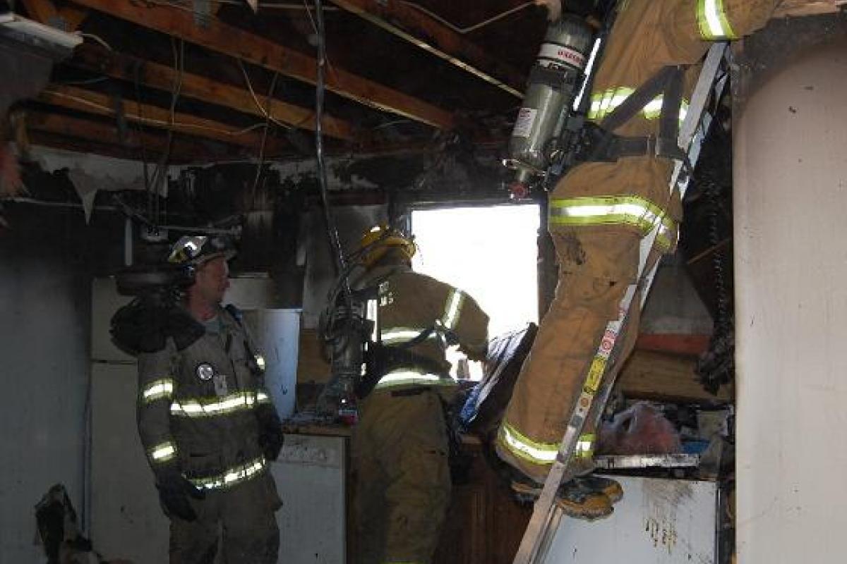 Interior of House Fire After the Fact