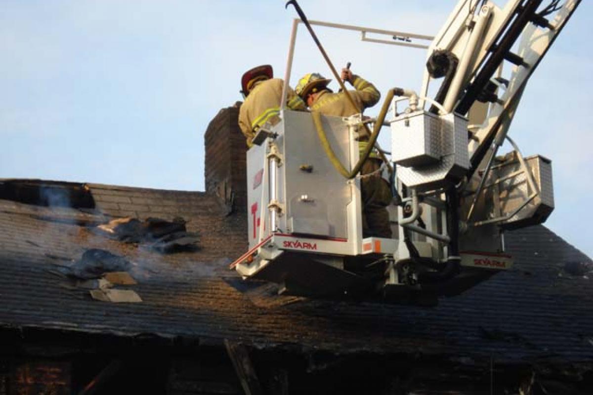 Fire Ladder near the Chimney